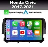 Honda Civic 2017-2021 radio navigatie 9inch android 14 wifi carkit dab+ apple carplay