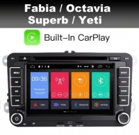 Radio navigatie geschikt voor Skoda Fabia Octavia Superb Yeti 7inch android 11 dab+ carplay