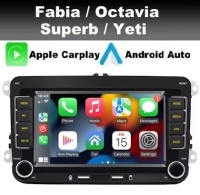 Radio navigatie geschikt voor Skoda Fabia Octavia Superb Yeti 7inch android 13 wifi dab+ carplay