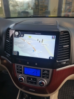 Hyundai Santa Fe radio navigatie carkit 9inch android 9.0 wifi dab+