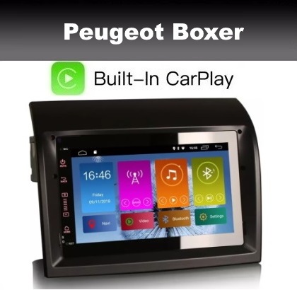 Peugeot Boxer radio navigatie carkit android 11 wifi dab+  carplay