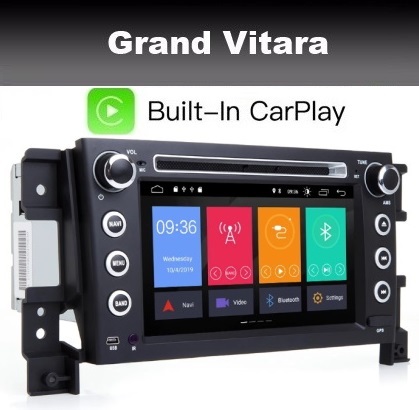 Suzuki Grand Vitara radio navigatie android 10 wifi carkit dab+ carplay