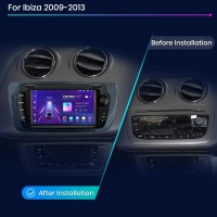 Radio navigatie geschikt voor Seat Ibiza 7inch android 12 dab+ apple carplay