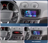 Radio navigatie geschikt voor Seat Ibiza 7inch android 14 wifi dab+ apple carplay