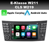 Mercedes EKlasse W211 CLS W219 radio navigatie 8inch android 14 wifi dab+ apple carplay