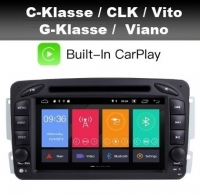 Mercedes C Klasse G Klasse CLK Viano Vito radio navigatie android 9.0 wifi dab+