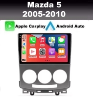 Mazda 5 2005-2010 radio navigatie android 14 dab+ apple carplay/ android auto