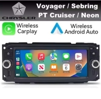Chrysler Grand Voyager PTCruiser Sebring radio navigatie android 14 dab+ apple carplay