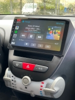 Peugeot 107 2005-2014 radio navigatie 10,1inch android 14 wifi dab+ apple carplay