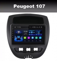 Peugeot 107 2005-2014 radio navigatie carkit 7 inch android 11 wifi dab+