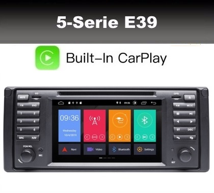 BMW 5serie e39 X5 radio navigatie carkit 7inch android 10 wifi dab+  carplay