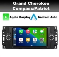 Jeep Grand Cherokee Compass radio navigatie android 15 dab+ apple carplay/ android auto