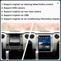 Toyota Tundra 2014-2020 radio navigatie 12.3inch android 14 dab+ apple carplay androidauto