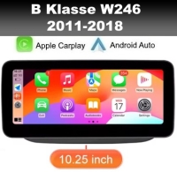 Mercedes B Klasse W246 navigatie 10,25inch android 14 dab+ apple carplay/ androidauto