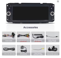 Dodge RAM Dakota Stratus radio navigatie android 14 dab+ apple carplay