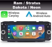 Dodge RAM Dakota Stratus radio navigatie android 14 dab+ apple carplay