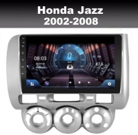 Honda Jazz 2002-2008 radio navigatie carkit 9inch android 9.0 wifi dab+