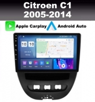 Citroen C1 2005-2014 radio navigatie 10,1inch android 11 wifi dab+ carplay