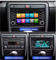 Radio navigatie geschikt voor Seat Exeo 7inch android 14 wifi dab+ apple carplay