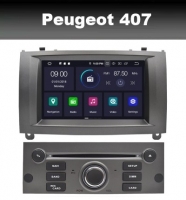 Peugeot 407 radio navigatie carkit 8inch wifi android 10 dab+