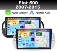 Fiat 500 2007-2015 radio navigatie 9inch android 15 dab+ apple carplay/ android auto