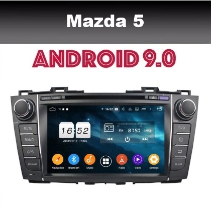 Mazda 5 2010- radio navigatie 8 inch android 9.0 carkit wifi dab+