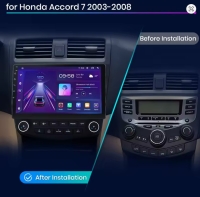 Honda Accord 2003-2007 radio navigatie 10,2inch android 14 dab+ Apple Carplay