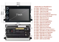 Ford USA Edge Explorer Mustang F150 navigatie android 14 dab+ apple carplay/androidauto