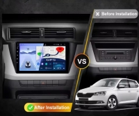 Radio navigatie geschikt voor Skoda Fabia 2015-2023 9inch android 14 dab+ apple carplay
