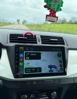 Radio navigatie geschikt voor Skoda Fabia 2015-2023 9inch android 14 dab+ apple carplay