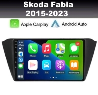 Radio navigatie geschikt voor Skoda Fabia 2015-2023 9inch android 14 dab+ apple carplay