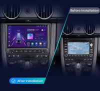 Radio navigatie geschikt voor Porsche 911 997 Cayman Boxster 2005-2011 android 14 dab+ apple carplay