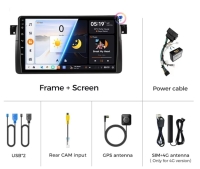 BMW 3serie E46 9inch 1998-2006 radio navigatie android 14 dab+ apple carplay androidauto