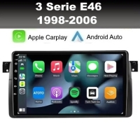 BMW 3serie E46 9inch 1998-2006 radio navigatie android 14 dab+ apple carplay androidauto