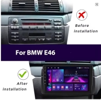 BMW 3serie E46 9inch 1998-2006 radio navigatie android 14 dab+ apple carplay androidauto