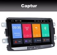 Renault Captur radio navigatie carkit 8 inch android 12 wifi dab+