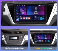 Radio navigatie geschikt voor VW Touran 2016-2018 10,1inch android 14 wifi dab+ apple carplay