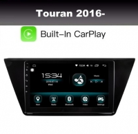 Radio navigatie geschikt voor VW Touran 2016- 10,1 inch android 10 dab+ carplay