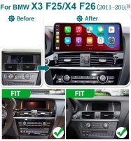 BMW X3 F25 X4 F26 navigatie 12,3inch carkit android 14 wifi dab+ apple carplay