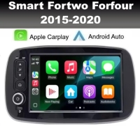 Smart Fortwo Forfour 2015-2020 navigatie 8inch android 14 dab+ apple carplay androidauto