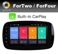 Smart Fortwo Forfour 2015- radio navigatie android 10 wifi carkit dab+ carplay