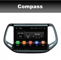 Jeep Compass 2017- radio navigatie carkit 10,1inch android 9.0 wifi dab+