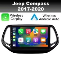Jeep Compass 2017-2020 radio navigatie 9inch android 14 dab+ apple carplay/ android auto