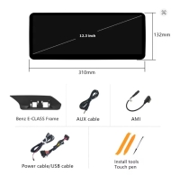 Mercedes E Klasse W212 navigatie 12,3inch android 14 dab+ apple carplay/ androidauto