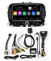 Fiat 500 2016-2019 radio navigatie android 14 dab+ apple carplay/ android auto