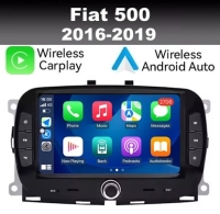Fiat 500 2016-2019 radio navigatie android 14 dab+ apple carplay/ android auto