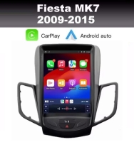 Ford Fiesta MK7 navigatie radio 9,7 inch wifi android 14 dab+ carplay/androidauto