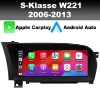 Mercedes S-Klasse W221 10,25inch navigatie android 14 wifi dab+ apple carplay