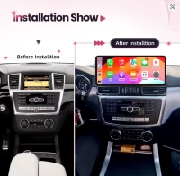 Mercedes ML GL GLE GLS navigatie 12,3inch android 14 dab+ apple carplay/ androidauto