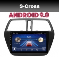 Suzuki S Cross radio navigatie carkit 9 inch android 9.0 wifi dab+